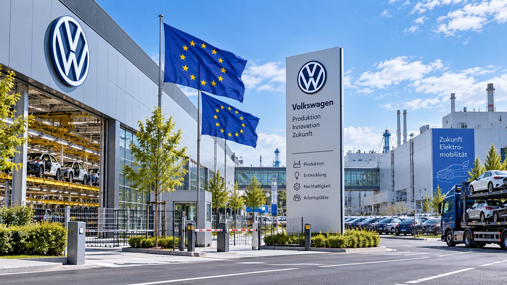 Volkswagen warnt vor wachsendem Druck auf Europas Automobilindustrie